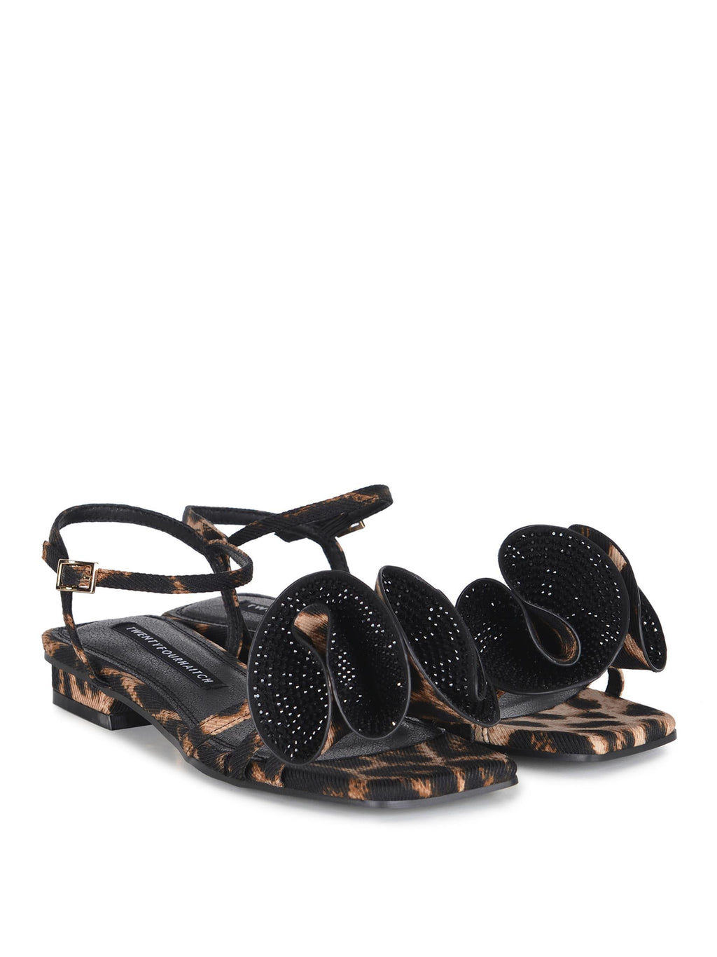 TWENTY FOURHAITCH Sandals S0110-VARELA ANIMALIER Leopard Print