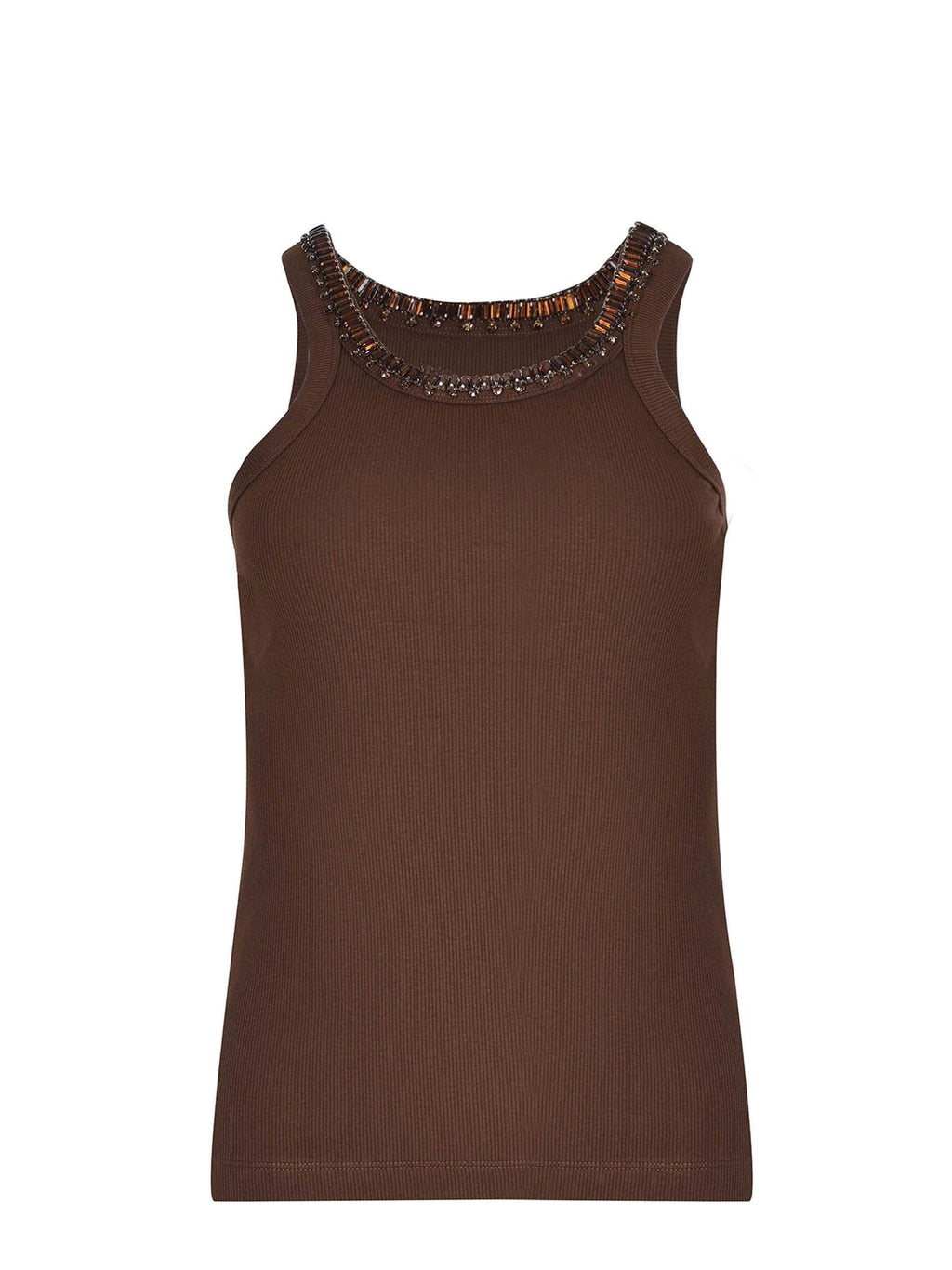 PINKO Tank Tops 107303-A3I5 L78 Brown