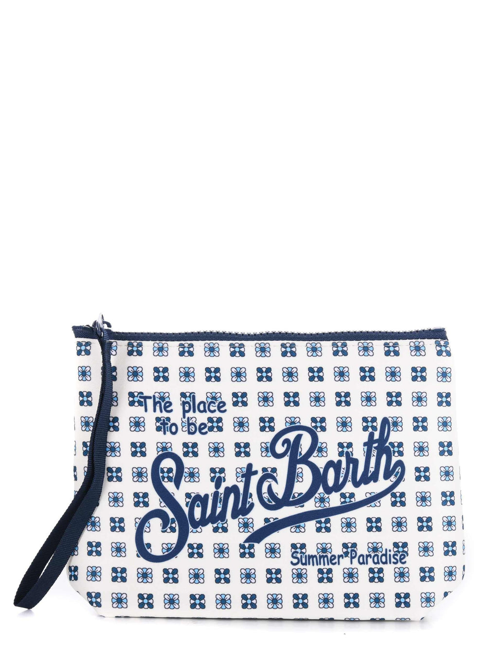 MC2 SAINT BARTH Pouch ALIN001 00672L Ivory/Blue