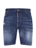 DSQUARED Shorts S74MU0985 S30664-470 Dark blue
