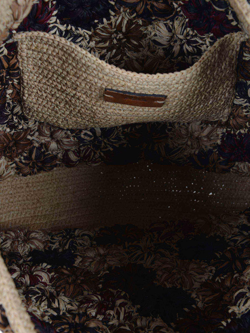 AFAR Bags FLOWER L MULTISTRAW Beige