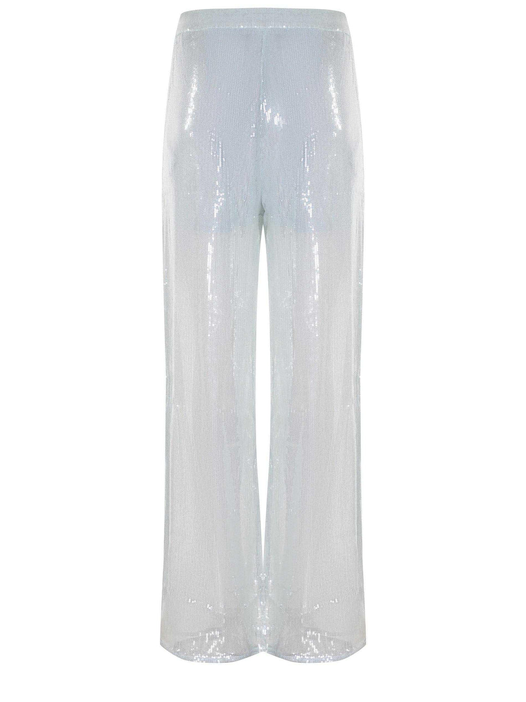TWENTY FOURHAITCH Trousers A0085-YUAN AQUA LIGHT Blue