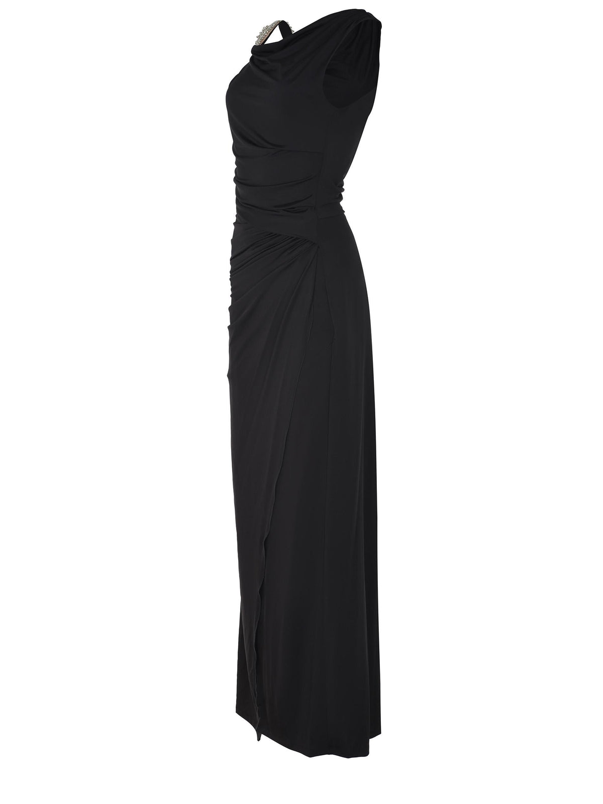 AMEN Dresses AMS26503 BLACK-SILVER Black silver
