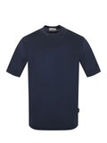 YES LONDON T-shirt XM4293 BLU Dark blue