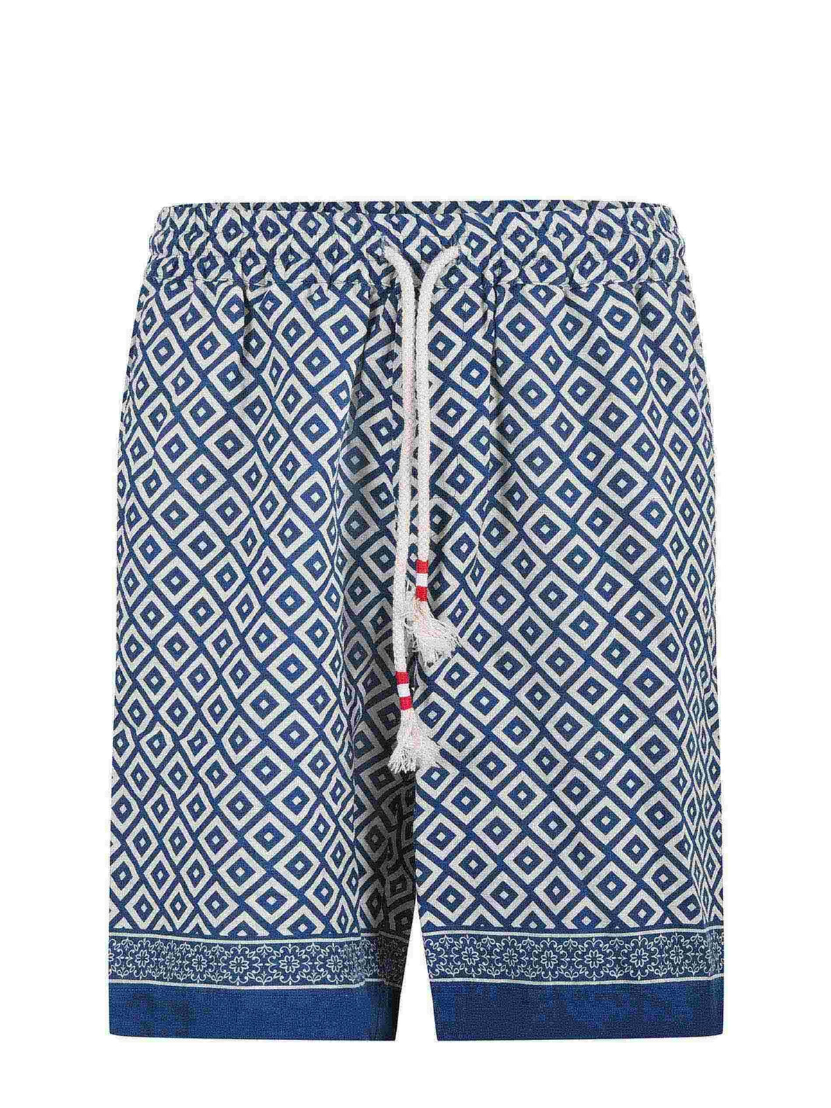 MC2 SAINT BARTH Shorts MRE0004 01099L Blue/Ivory