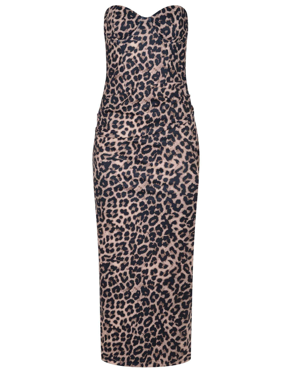 TWENTY FOURHAITCH Dresses A0113-PALAU SPOTTED Leopard Print