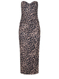 TWENTY FOURHAITCH Dresses A0113-PALAU SPOTTED Leopard Print