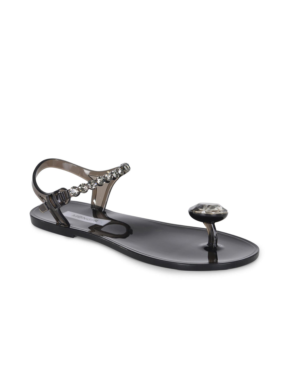MENGHI Sandals 727-SW BLACK GEL Black