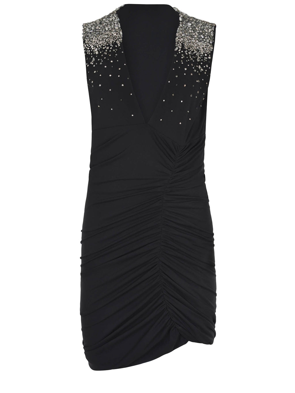 AMEN Dresses AMS26401 BLACK-SILVER Black