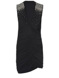 AMEN Dresses AMS26401 BLACK-SILVER Black