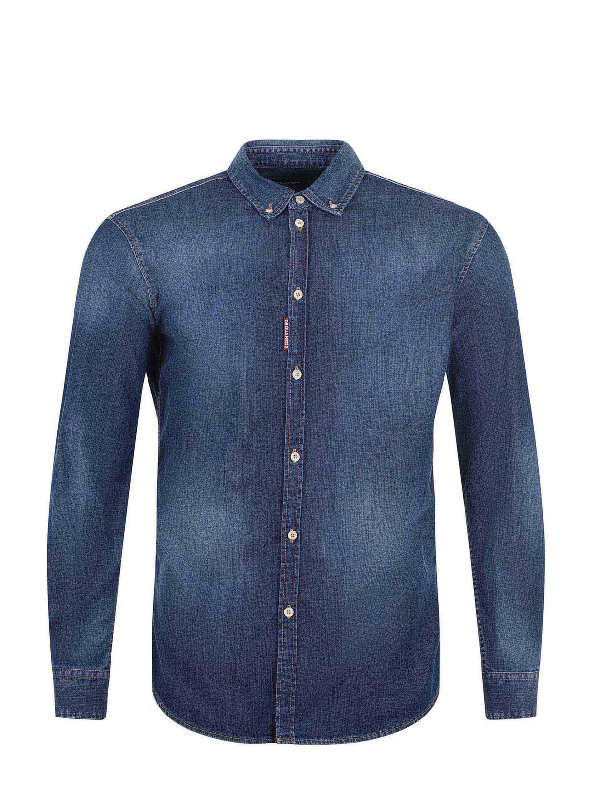 DSQUARED Shirts S74DM0905 S30341-470 Dark blue